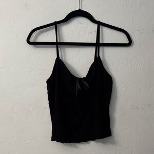 Rewind Black Camisole Top